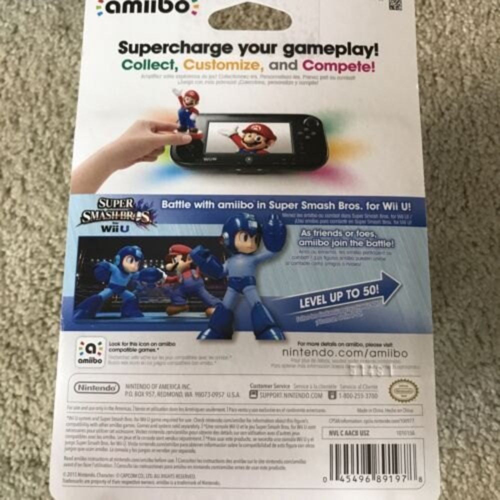 Amiibo MEGA MAN Super Smash Bro. Nintendo ** NEW IN BOX - Picture 3 of 4